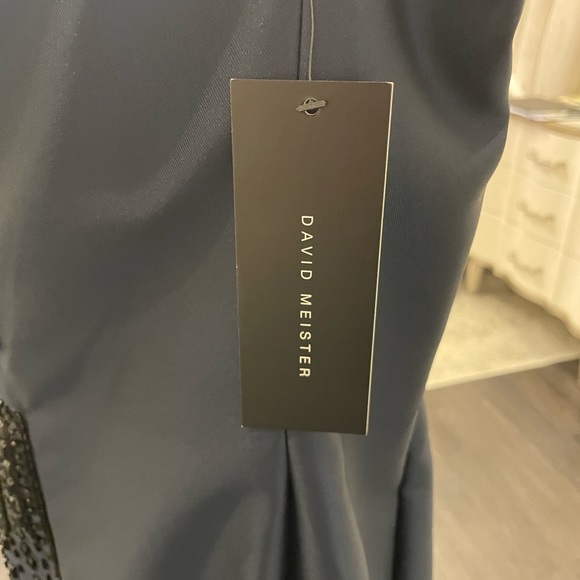 New evening gown with the sequins on the front, made by David Meister. Size 16. - Picture 5 of 11